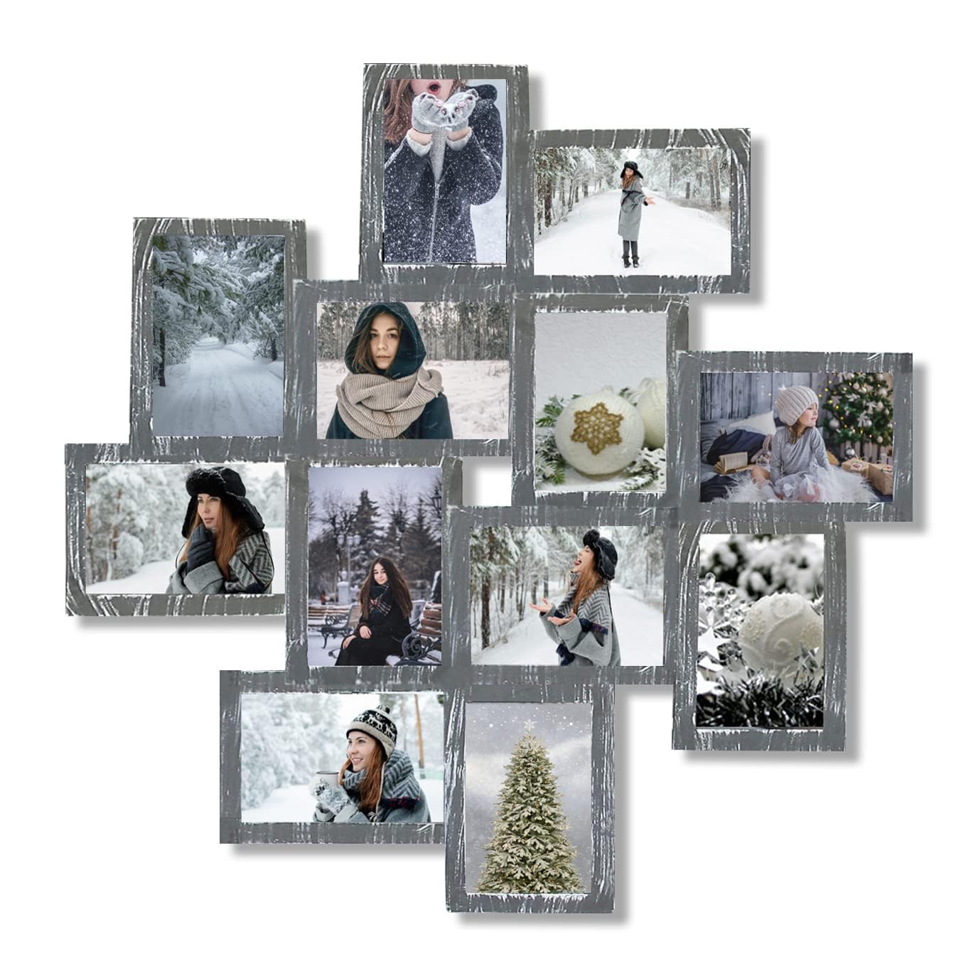Amazon.com: J.M.Deco 12 Opening Collage Picture Frames Wall Decor